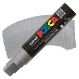Marker UNI PC-17K Posca,15.0 mm,varf tesit,argintiu