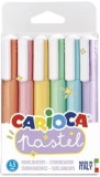 Cumpara ieftin Textmarker Carioca, 6 buc, culori pastel