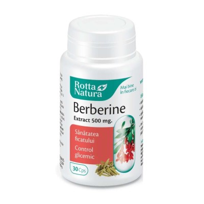 Berberine 500 miligrame 30 capsule Rotta Natura foto