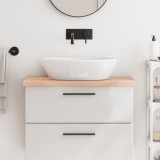 VidaXL Blat de baie, 80x30x(2-4) cm, lemn masiv netratat
