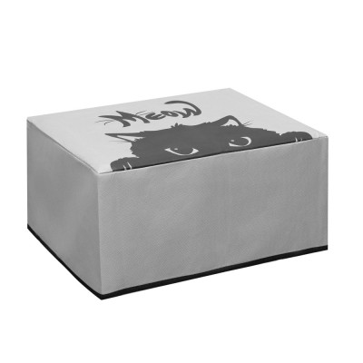 Husa Kwmobile pentru imprimanta Canon PIXMA TS5352/PIXMA TS5351/PIXMA TS5350, Gri/Negru, Plastic, KWM0000258W001C foto