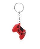 Breloc Gamepad PS4 PS5 Cauciuc Silicon Joystick Unisex Negru/Rosu 4.7cm