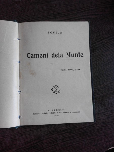 OAMENI DE LA MUNTE - SOVEJA