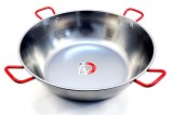 Tigaie adanca pentru prajit, 4 manere, otel lustruit, 65 cm, 42.75 litri, La Ideal, Garcima, GRC10365
