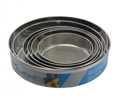 Sita cernut din inox pentru malai , 6 piese foto