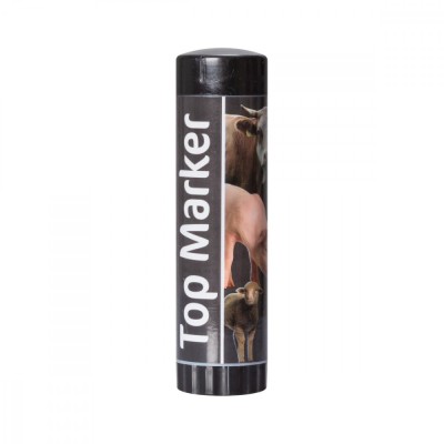 Creion negru pentru marcarea animalelor pe termen scurt, TopMarker, 60&amp;nbsp;ml foto