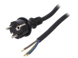 Cablu SCHUKO 5m Negru W-97279