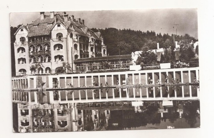 RF69 -Carte Postala- Ocna Sibiului, Pavilionul central al bailor, circulata 1973