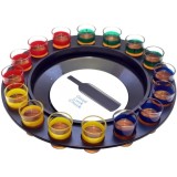 Ruleta, Adevăr sau Provocare eMazing, Joc de Societate cu 16 Pahare de Shot din Sticlă, Ideal pentru Petreceri, Distracție și Cadouri, diverse culori