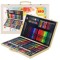Set Pentru Desen cu 180 de Piese Non Toxice Cutie de Lemn