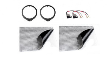 Kit Opel adaptoare audio difuzoare - inele / adaptor cablu boxe, insonorizant foto