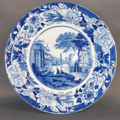 Raritate - Farfurie portelan englezesc Wedgwood, de colectie, sec. al XVIII-lea