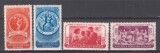ROMANIA 1953 LP 346 AL IV-LEA FESTIVAL AL TINERETULUI SI STUDENTILOR BUCURESTI SERIE STARE MNH