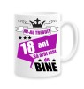 Cana alba personalizata &quot;mi-au trebuit 18 ani sa arat atat de bine&quot;, INOVATIX&reg;. 330ml, Oem