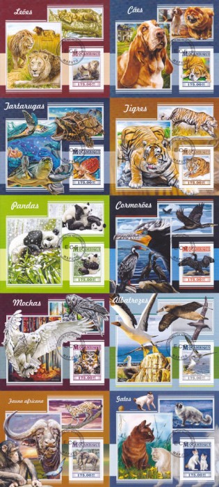 COLITE 10 buc. diferite - SERIE ANIMALE