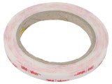 Bandă de fixare 3M, 9mm x 5,5m, acril albă, rezistentă la temperaturi -35&divide;90&deg;C