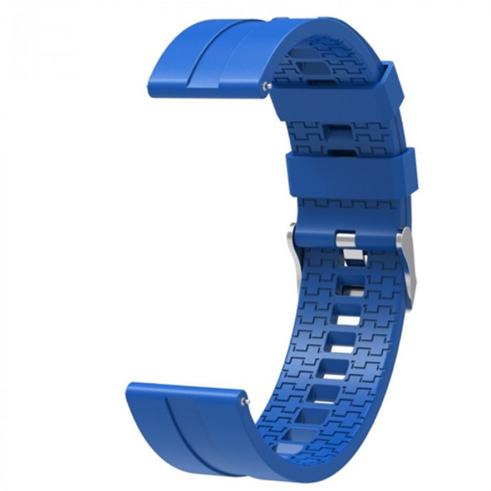 Curea din silicon compatibila cu Huawei Watch GT 2 Pro, Telescoape QR, 22mm, Admiral Blue