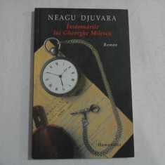 Insemnarile lui Gheorghe Milescu (roman) - NEAGU DJUVARA