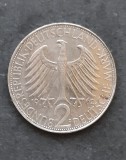 2 DM &quot;Max Planck&quot; 1962, litera D, Germania - B 4637, Europa