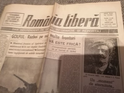 Ziar Romania Libera - Miercuri 30 Ianuarie 1991 foto