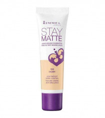 Fond De Ten Rimmel Stay Matte Liquid Mousse 100 Ivory 30 ml foto