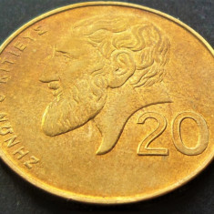 Moneda 20 CENTI - CIPRU, anul 2001 * cod 1572 B