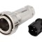 Conector Circular 3 PIN Buccaneer 7000 Nichelat