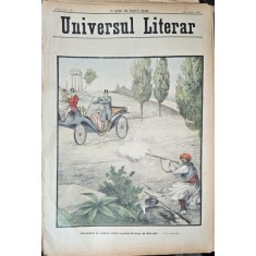 Revista Universul Literar nr.9/1898 pe coperta Atentantul contra vietii Regelui George al Greciei