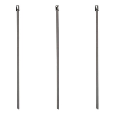 Coliere metalice tip bride, otel inoxidabil, 20x0.46cm, set 10 buc foto