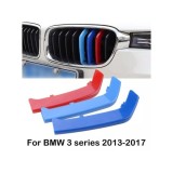 Set ornamente dungi grila fata auto compatibile BMW Seria 3 F30 F31 2011-2019 varianta grila 8 lamele Cod: CT-GS-077 TIP A