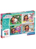 Puzzle Clementoni Gabbys Dollhouse 4 In 1 (21524)
