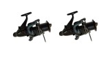 Set 2 mulinete Crap dp8000 cu tambur long-cast,aviator