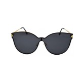 Ochelari de Soare Dama Cat Eye, Ochi de Pisica, Lentila Neagra, UV400, Rama Aurie/Neagra