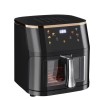 Friteuza cu Aer Cald Ideallstore 10L, 2400W, Ecran Tactil, Fereastra Vizualizare, Negru, Airfryer