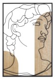 Mauro Ferretti Panel De Perete David -B- cm 55X2X80 | Aosom Romania