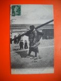 HOPCT 507 N PESCARITA DE CREVETI -MALO LES BAINS -FEMEIE 1912 -FRANTA -TCV-COSTUM SI COAFURA / COSTUME TRADITIONALE -EUROPA -