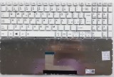 Tastatura laptop noua Toshiba Satellite L50-B S50-B L50D-B L50T-B L50DT-B L55D-B S55-B S55T-B S55D-B White without Frame Win 8 Ver2 Layout UK