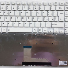 Tastatura laptop noua Toshiba Satellite L50-B S50-B L50D-B L50T-B L50DT-B L55D-B S55-B S55T-B S55D-B White without Frame Win 8 Ver2 Layout UK