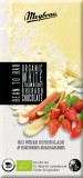 Ciocolata alba cu capsuni si rubarba bio 100g Meybona