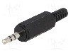 Conector jack, Jack 3,5mm, 3 contacte, tata, LUMBERG - KLS 40 SCHWARZ