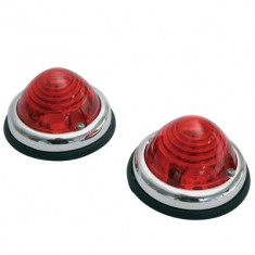 Lampa gabarit laterala 24V 2 x 70 mm - rosie - 2 buc la set. foto