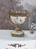 Amfora Craquele din portelan cu bronz ROC024, Decorative