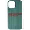 Husa Silicon Woven Texture Midnight Green pentru Apple iPhone 13 Pro Max
