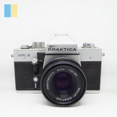 Praktica MTL 3 cu obiectiv Pentacon 50mm f/1.8 montura M42 in etui foto