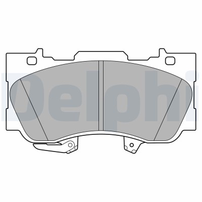 DELPHI LP3592 set placute frana,frana disc foto