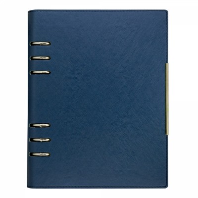 Agenda organizer A5 cu 6 inele albastru foto
