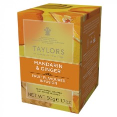 Taylors of Harrogate Mandarin Ginger Ceai Infuzie, 20 plicuri