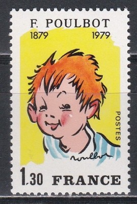 Franta 1979 - Centenarul nașterii lui F. Poulbot, MNH foto
