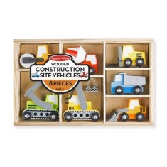 Set de 7 Masinute Utilitare Melissa &amp;amp; Doug din Lemn foto