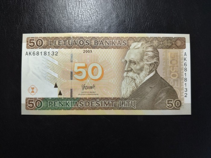 LITUANIA 50 LITU 2003 UNC